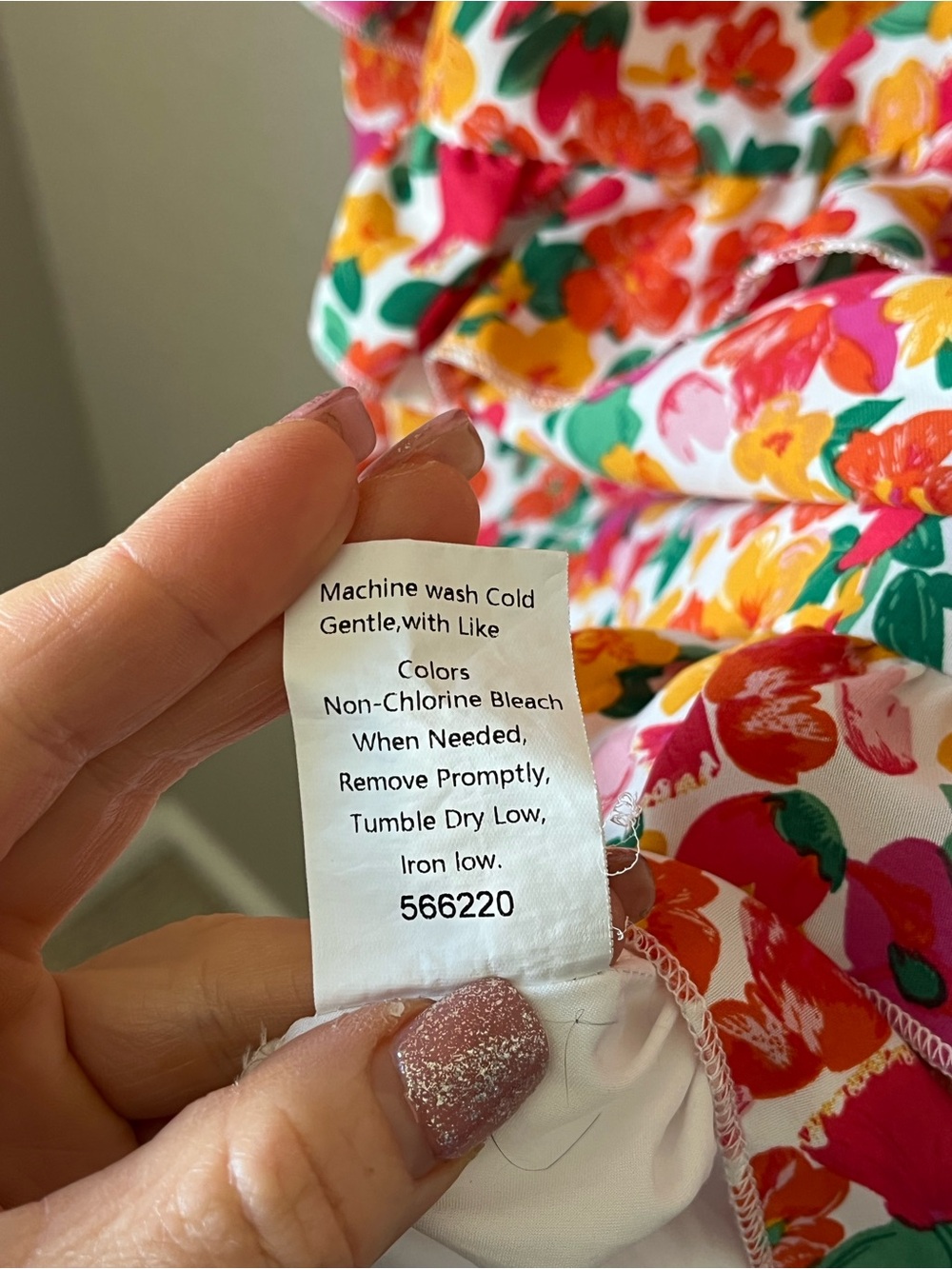 Kirundo Floral Smocked Mini Dress Small Puff Sleeve Tiered Cottagecore Spring - Picture 7 of 10